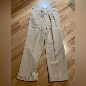 40’s style linen blend trousers